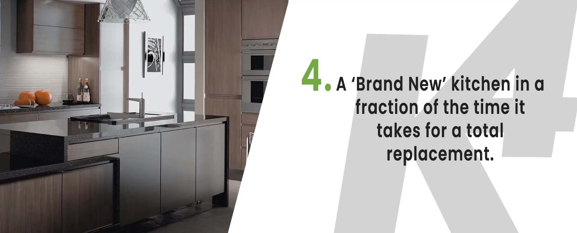 A K4 kitchen in a fraction of the time